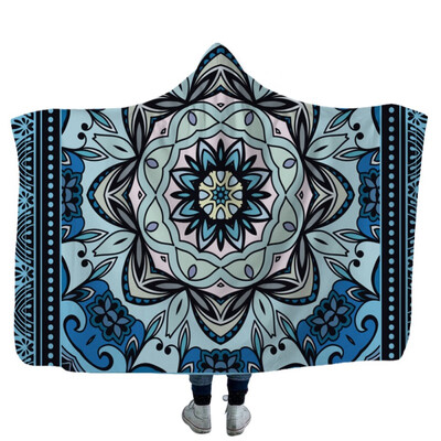 Mandala Flower Printed Wearable Blanket Double-Sided Plush Hooded Blanket Super Soft Throw Wrap Cloak Cape Travel Mantle
Mandala Flower Printed Wearable Blanket Double-Sided Plush Hooded Blanket Super Soft Throw Wrap Cloak Cape Travel Mantle