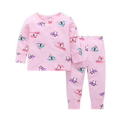 2Pcs Autumn Winter Baby Girl Clothes Casual Printing Long Sleeve Pajamas Cartoon Kid Christmas Penguin Print Baby Clothes Set
2Pcs Autumn Winter Baby Girl Clothes Casual Printing Long Sleeve Pajamas Cartoon Kid Christmas Penguin Print Baby Clothes Set