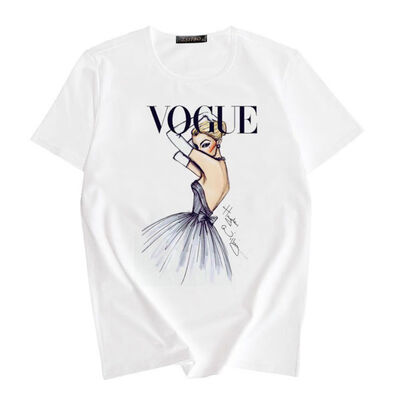 New Women T Shirt VOGUE Beauty 3d Print Cotton O-Neck Tops Tees Summer Style Female T-Shirt fashion ladies funny Clothes
New Women T Shirt VOGUE Beauty 3d Print Cotton O-Neck Tops Tees Summer Style Female T-Shirt fashion ladies funny Clothes