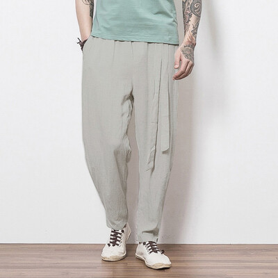 Gobestart Mens Casual Linen Breathable Loose Long Pants Solid Color Straight Trousers
Gobestart Mens Casual Linen Breathable Loose Long Pants Solid Color Straight Trousers