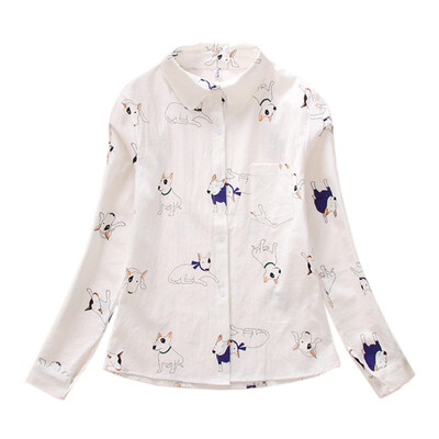 Cartoon Dog Bee Printed Women Long Sleeve Blouse Shirts Cactus Print Ladies Blouses Cotton Fashion Blusas Plus Size Women Shirts
Cartoon Dog Bee Printed Women Long Sleeve Blouse Shirts Cactus Print Ladies Blouses Cotton Fashion Blusas Plus Size Women Shirts