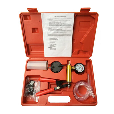 Car Hand Held Vacuum Gauge Pressure Pump Tester Set Brake Fluid Bleeder Bleeding Repair Kit
Car Hand Held Vacuum Gauge Pressure Pump Tester Set Brake Fluid Bleeder Bleeding Repair Kit