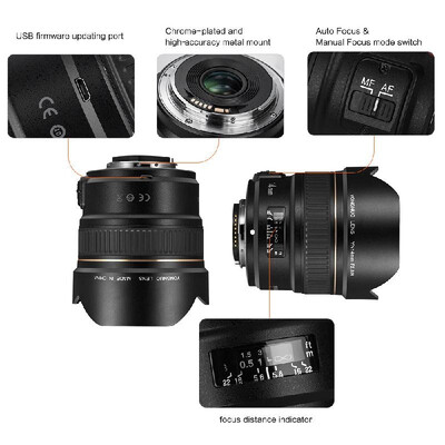 YONGNUO YN14mm F28N Ultra-wide Angle Prime Lens Auto Manual Focus 114° Diagonal Angle for Nikon D5600 D5500 D5300 D3500 D7000 D7
YONGNUO YN14mm F28N Ultra-wide Angle Prime Lens Auto Manual Focus 114° Diagonal Angle for Nikon D5600 D5500 D5300 D3500 D7000 D7