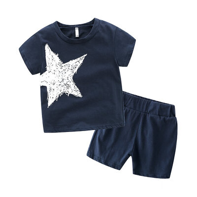 Fashion Baby Boy clothes Summer Cotton Stripe Star printed Short Sleeve T-shirtShorts casual Set
Fashion Baby Boy clothes Summer Cotton Stripe Star printed Short Sleeve T-shirtShorts casual Set