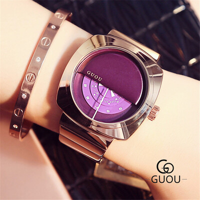 GUOU Women Bracelet Quartz Watch Stainless Steel Wristwatch Ladies Simple Watches Unique Clock
GUOU Women Bracelet Quartz Watch Stainless Steel Wristwatch Ladies Simple Watches Unique Clock