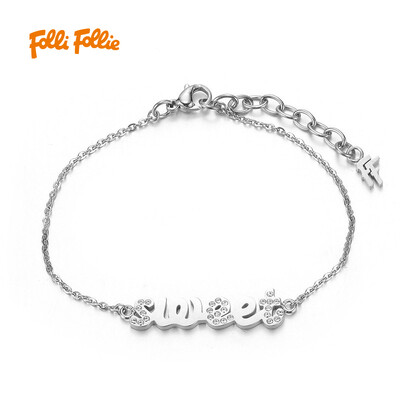 Folli Follie Fu Li Fu Li WORDING series silver SWEET letter bracelet 3B16F021C
Folli Follie Fu Li Fu Li WORDING series silver SWEET letter bracelet 3B16F021C