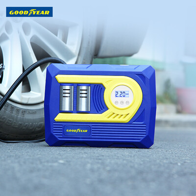 Goodyear Car Air Pump GY-2582 Portable Dual-Cylinder Tire Pressure Preset Digital Pressure Measurement Car Tyre Football Electric Motorcycle Inflator Pump
Goodyear Car Air Pump GY-2582 Portable Dual-Cylinder Tire Pressure Preset Digital Pressure Measurement Car Tyre Football Electric Motorcycle Inflator Pump