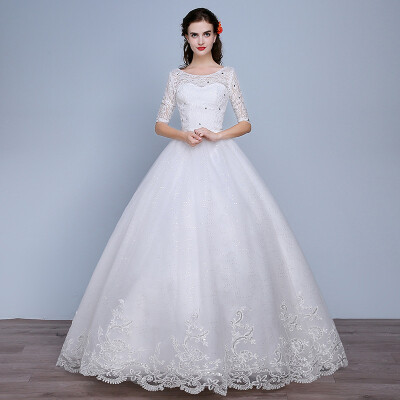 Ball Gown Illusion Neckline Sweep / Brush Train Tulle Wedding Dress with Appliques by
Ball Gown Illusion Neckline Sweep / Brush Train Tulle Wedding Dress with Appliques by