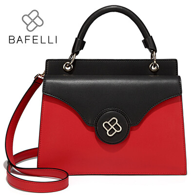 BAFELLI Autumn and winter the new split lether handbag dual-use hasp shoulder bag red black bolsa feminina women messenger bags
BAFELLI Autumn and winter the new split lether handbag dual-use hasp shoulder bag red black bolsa feminina women messenger bags