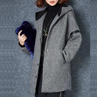 City plus CITYPLUS 2017 winter new style women women wild casual hooded jacket removable sleeves in the long paragraph woolen coat CWWT179566 gray with pattern
City plus CITYPLUS 2017 winter new style women women wild casual hooded jacket removable sleeves in the long paragraph woolen coat CWWT179566 gray with pattern