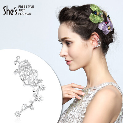 shes Qian Zi jewelry earrings left ear bone clip earrings earrings ear clip zirconium butterfly ear hanging white
shes Qian Zi jewelry earrings left ear bone clip earrings earrings ear clip zirconium butterfly ear hanging white
