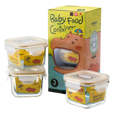 Glasslockbaby baby food supplement box heat-resistant glass sealed fresh storage box frozen newborn baby food bowl children cutlery set square 210ml3
Glasslockbaby baby food supplement box heat-resistant glass sealed fresh storage box frozen newborn baby food bowl children cutlery set square 210ml3