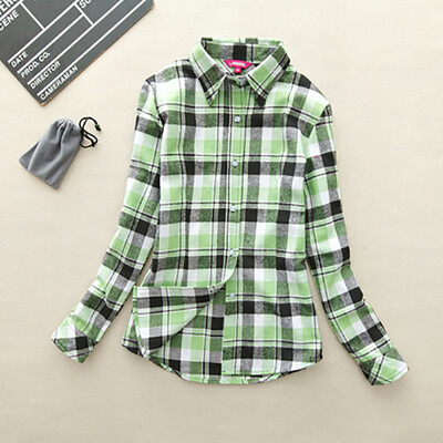 Hot Sale Autumn Winter Ladies Female Casual Cotton Lapel Long-Sleeve Plaid Shirt Women Slim Outerwear Blouse Tops Clothing
Hot Sale Autumn Winter Ladies Female Casual Cotton Lapel Long-Sleeve Plaid Shirt Women Slim Outerwear Blouse Tops Clothing