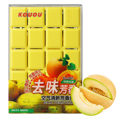 Kouou car perfume perfume solid car car perfume new car in addition to odor cantaloupe flavor 110g
Kouou car perfume perfume solid car car perfume new car in addition to odor cantaloupe flavor 110g