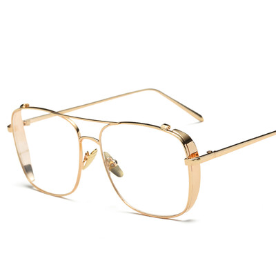 ladies fashion eyeglasses frame women brand gold black square frame glasses side shield male female
ladies fashion eyeglasses frame women brand gold black square frame glasses side shield male female