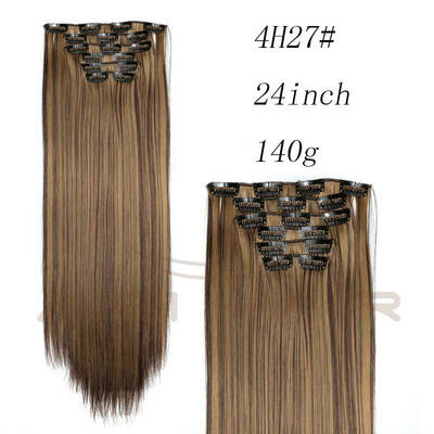 AISI HAIR Blond Synthetic Clips in Hair Extension Long Straight 22" 140g 16 Clips False Hair pieces Brow Black White Color
AISI HAIR Blond Synthetic Clips in Hair Extension Long Straight 22" 140g 16 Clips False Hair pieces Brow Black White Color