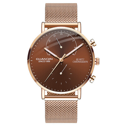 Mens Watches GUANQIN Top Brand Chronograph Luminous Clock Luxury Men Business Creative Mesh Strap Quartz Watch relogio masculino
Mens Watches GUANQIN Top Brand Chronograph Luminous Clock Luxury Men Business Creative Mesh Strap Quartz Watch relogio masculino
