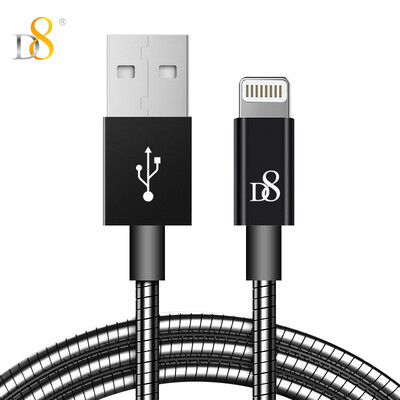 D8 MFI Certified Apple Data Cable Metal Braid Quick Charge Power Cord iPhone8X 7plus 6s 6 5s Charging Data Cable 1m Matt Black
D8 MFI Certified Apple Data Cable Metal Braid Quick Charge Power Cord iPhone8X 7plus 6s 6 5s Charging Data Cable 1m Matt Black