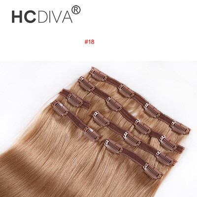 HCDIVA Human Hair 18 inch 45cm Long Straight Women Clip in Hair Extensions 100 gramsPackage 7PcsSet 5 Colors Available
HCDIVA Human Hair 18 inch 45cm Long Straight Women Clip in Hair Extensions 100 gramsPackage 7PcsSet 5 Colors Available