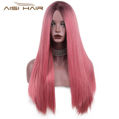 AISI HAIR Long Straight Ombre Pink Heat Resistant Synthetic Two Tone Wigs For Women 30 inch
AISI HAIR Long Straight Ombre Pink Heat Resistant Synthetic Two Tone Wigs For Women 30 inch