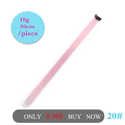 One Colorful Piece Clip On Hair Extensions Ombre Synthetic Hair Hairpieces For Women 50CM Long Straight Hair
One Colorful Piece Clip On Hair Extensions Ombre Synthetic Hair Hairpieces For Women 50CM Long Straight Hair