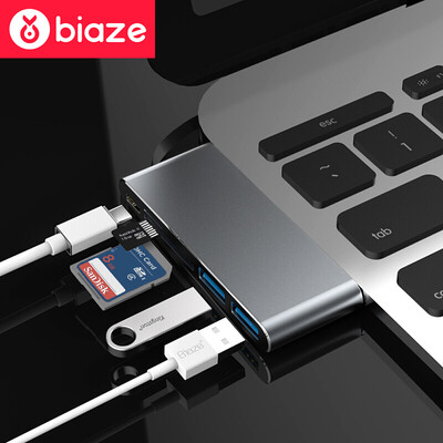 Biya Zi (BIAZE) Type-c docking station USB hub HUB splitter TF / SD card reader The new Apple MacBook millet music as the notebook R1 gray
Biya Zi (BIAZE) Type-c docking station USB hub HUB splitter TF / SD card reader The new Apple MacBook millet music as the notebook R1 gray