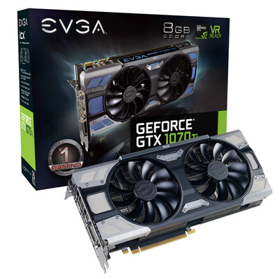 EVGA GTX1070Ti FTW2 ИГРОВОЙ, 8GB GDDR5, ICX-9 1607-1683MHz / 8008MHz Тепловые датчики и светодиодные графика
EVGA GTX1070Ti FTW2 ИГРОВОЙ, 8GB GDDR5, ICX-9 1607-1683MHz / 8008MHz Тепловые датчики и светодиодные графика