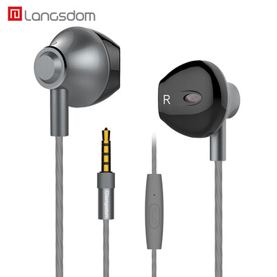 Langsdom F9 Headphones In-Ear Metal Bass Boys with Microphones Earphones Computer Sports Universal Gray
Langsdom F9 Headphones In-Ear Metal Bass Boys with Microphones Earphones Computer Sports Universal Gray