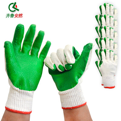 Qilu Enron 5 pairs of film gloves gray yarn blue dipped gloves labor insurance gloves rubberized protective gloves non-slip wear gloves
Qilu Enron 5 pairs of film gloves gray yarn blue dipped gloves labor insurance gloves rubberized protective gloves non-slip wear gloves