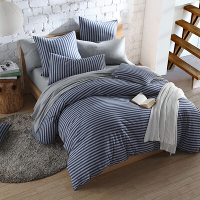 BoYing Home Textiles BEYOND Set of bedding Knitted cotton cotton cotton single-piece cotton fabric Simple stripes Japanese cotton bed set - Lan 15m Bed
BoYing Home Textiles BEYOND Set of bedding Knitted cotton cotton cotton single-piece cotton fabric Simple stripes Japanese cotton bed set - Lan 15m Bed