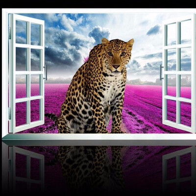 Custom Photo Wallpaper 3D Lifelike Animal Leopard Purple Flowers Wall Mural Window View Wall Paper Bedding Room TV Background
Custom Photo Wallpaper 3D Lifelike Animal Leopard Purple Flowers Wall Mural Window View Wall Paper Bedding Room TV Background