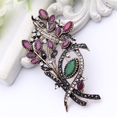 Festival Jewelry Women Turkish Olive Branch Brooch Resin Pins Antique Gold Color Flower Brooches Broches Ladies Hijab Pin Gift
Festival Jewelry Women Turkish Olive Branch Brooch Resin Pins Antique Gold Color Flower Brooches Broches Ladies Hijab Pin Gift