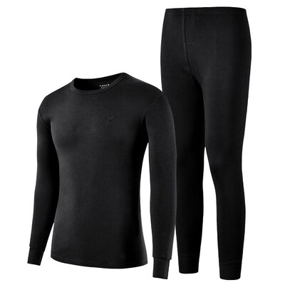 Playboy Qiuyi Qiuku mens thin section cotton thermal underwear set round neck base underwear cotton sweater black
Playboy Qiuyi Qiuku mens thin section cotton thermal underwear set round neck base underwear cotton sweater black