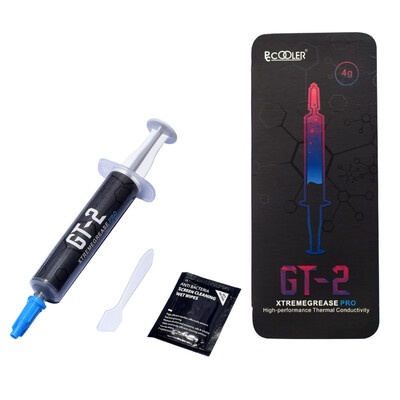 Overclocking three PCCOOLER GT-2 thermal grease cpu graphics thermal grease laptop silicone desktop thermal paste integrated chip with a knife
Overclocking three PCCOOLER GT-2 thermal grease cpu graphics thermal grease laptop silicone desktop thermal paste integrated chip with a knife