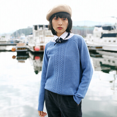 And with pure Raincun C6149 thin section sweater women retro spring&autumn sets of bf wind sweater female wild college blue C6149L0S
And with pure Raincun C6149 thin section sweater women retro spring&autumn sets of bf wind sweater female wild college blue C6149L0S