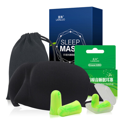 Blue Lo eye earbuds set sleep light breathable anti-noise classic black eye mask 1 dynamic green earplugs 4 pieces
Blue Lo eye earbuds set sleep light breathable anti-noise classic black eye mask 1 dynamic green earplugs 4 pieces