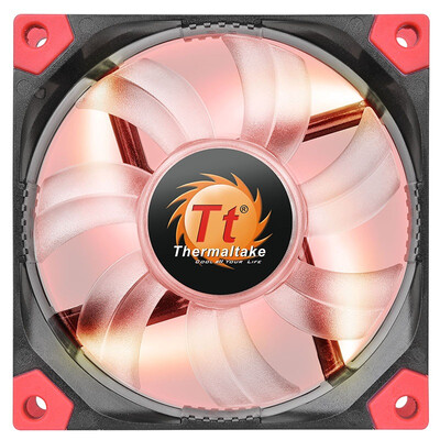 Tt (Thermaltake) Luna 8cm red chassis fan (hydraulic bearing / enhanced shock / double leaf curved fan / mute technology / 3Pin / large 4Pin common
Tt (Thermaltake) Luna 8cm red chassis fan (hydraulic bearing / enhanced shock / double leaf curved fan / mute technology / 3Pin / large 4Pin common