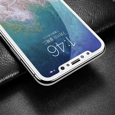 Baseus Apple X tempered film iPhoneX / 10 tempered film full-screen full coverage HD slim original hand touch anti-blue glass cell phone film 0.2mm white
Baseus Apple X tempered film iPhoneX / 10 tempered film full-screen full coverage HD slim original hand touch anti-blue glass cell phone film 0.2mm white