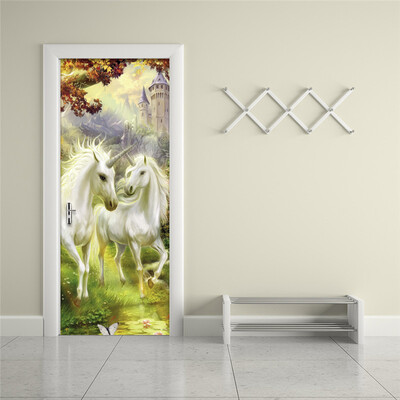 3D Classic White Horse Forest Wallpaper Living Room Study Home Decor Door Mural Sticker Vinyl Waterproof Sticker 77cm x 200cm
3D Classic White Horse Forest Wallpaper Living Room Study Home Decor Door Mural Sticker Vinyl Waterproof Sticker 77cm x 200cm