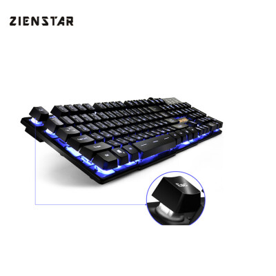 

Zienstar Русский/Английский игры клавиатура с тремя Цвета с подсветкой, аналогичных механических