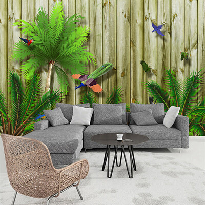 Custom Large Wall Painting Tropical Bird Forest Southeast Asia 3D Wood Board Wood Grain Wall Mural Wallpaper Living Room Sofa
Custom Large Wall Painting Tropical Bird Forest Southeast Asia 3D Wood Board Wood Grain Wall Mural Wallpaper Living Room Sofa