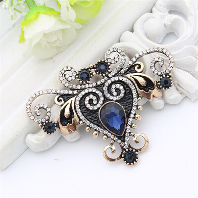 Vintage Turkish Flower Brooch Pin Antique Gold Color Crystal Corsage Resin Broches Brooches Arab Lady Lapel Hijab Scarf Pin 
Vintage Turkish Flower Brooch Pin Antique Gold Color Crystal Corsage Resin Broches Brooches Arab Lady Lapel Hijab Scarf Pin