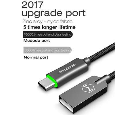 MCDODO Nylon Braided USB-C Type-C Fast Charging Cable Data Sync Charger Charging Cord For Samsung Galaxy S8Note8 LG G5 G6 Huawei
MCDODO Nylon Braided USB-C Type-C Fast Charging Cable Data Sync Charger Charging Cord For Samsung Galaxy S8Note8 LG G5 G6 Huawei