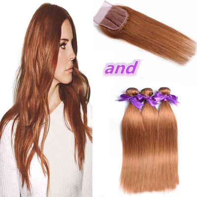 Peruvian Straight Virgin Hair 3 Bundles With Lace Closure 30# Honey Blonde Cheap Peruvian Human Hair Weaves Bundles With Closure
Peruvian Straight Virgin Hair 3 Bundles With Lace Closure 30# Honey Blonde Cheap Peruvian Human Hair Weaves Bundles With Closure