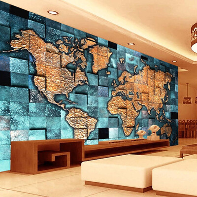 Customized size European Style 3D World Map Photo Mural Wallpaper for Living Room Study Room Abstract Art Decor Wallpaper
Customized size European Style 3D World Map Photo Mural Wallpaper for Living Room Study Room Abstract Art Decor Wallpaper