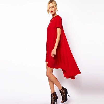 Lovaru ™New 2015 fashion Dovetailed with short sleeves pendulum swing long dress after 3 color short before long dress
Lovaru ™New 2015 fashion Dovetailed with short sleeves pendulum swing long dress after 3 color short before long dress