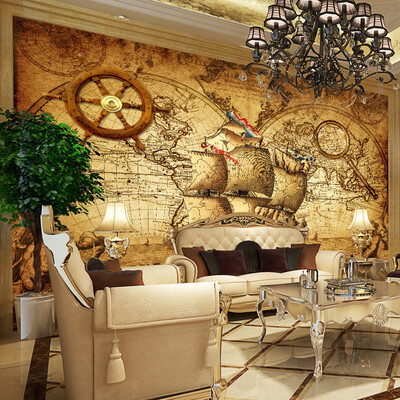 Retro Nostalgia Poster 3D Room Wallpaper Custom Mural Non-woven Wall Paper Decor Navigation Sailing World Map Mural Paintings
Retro Nostalgia Poster 3D Room Wallpaper Custom Mural Non-woven Wall Paper Decor Navigation Sailing World Map Mural Paintings