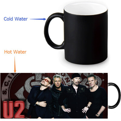 U2 Rock Band 350ml12oz Heat Reveal Mug Color Change Coffee Cup Sensitive Morphing Mugs Magic Mug Milk Tea Cups
U2 Rock Band 350ml12oz Heat Reveal Mug Color Change Coffee Cup Sensitive Morphing Mugs Magic Mug Milk Tea Cups