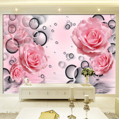 Modern Simple Pink Rose Circle Photo Wallpaper Living Room Bedroom Backdrop Wall Home Decor 3D Wall Mural Papel De Parede Floral
Modern Simple Pink Rose Circle Photo Wallpaper Living Room Bedroom Backdrop Wall Home Decor 3D Wall Mural Papel De Parede Floral