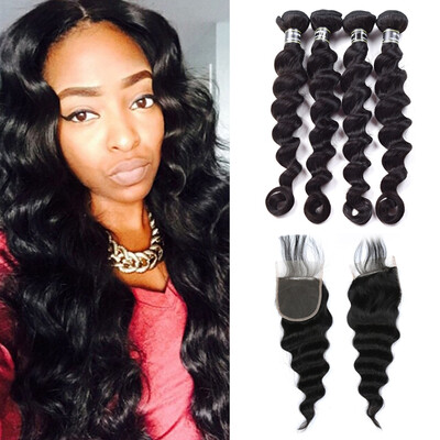 Amazing Star Peruvian Virgin Hair Loose Wave Bundles with Closure Loose Wave with Closure Thick&Soft Human Hair with Closure
Amazing Star Peruvian Virgin Hair Loose Wave Bundles with Closure Loose Wave with Closure Thick&Soft Human Hair with Closure